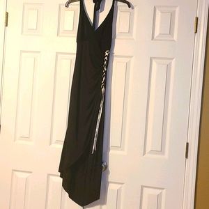 Black halter top dress sz. M